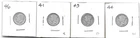 LOT OF 90% SILVER 10 CENT DIMES 4 COINS VERY NICE 1941 1943 1944 & 1946