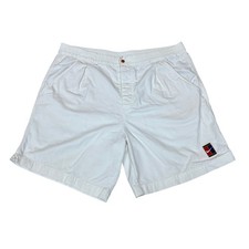 VTG 90s Nike Tennis Shorts Court Classic Patch Men's 38 Pleated Agassi Sampras