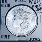 1881 S BU GEM MORGAN SILVER DOLLAR UNC MS+++ U.S. MINT RARE COIN 8582
