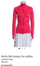 Stella McCartney x adidas Pink Zip Jacket XS NWT Fitted Running Yoga Training