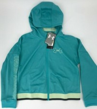 Under Armour Girls' UA Tech Terry Full Zip Hoodie 1351013 size Medium