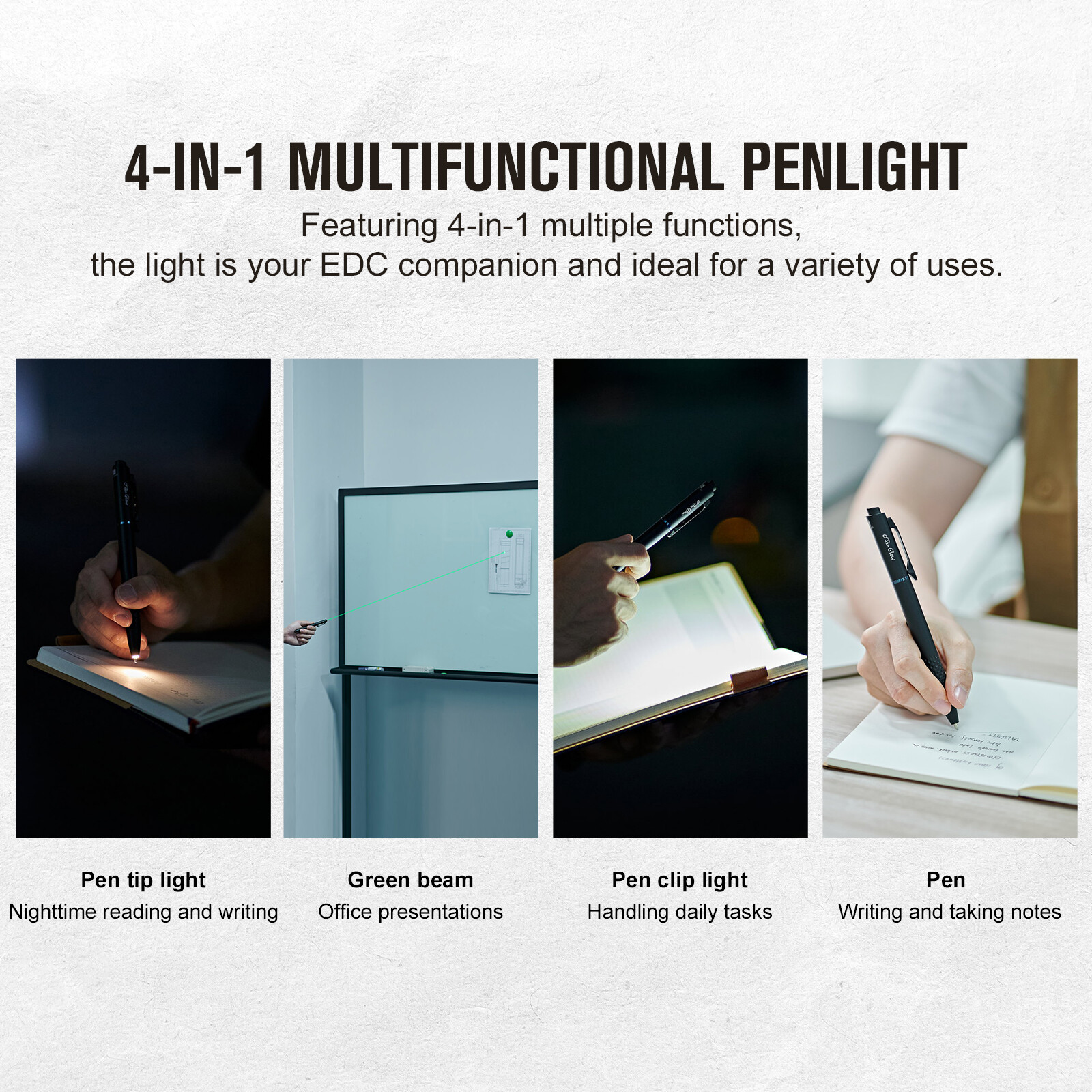 Olight O'Pen Glow Rechargeable Penlight for Writing,Professional