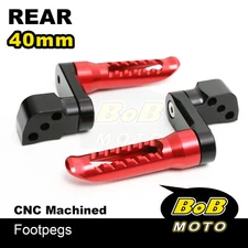 Billet BOB Rear Foot Pegs 4cm Adjustable For Honda CBR 600 RR ABS 03-04
