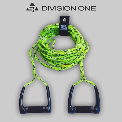 Social Race Water Ski Rope & Double SUEDE Handles - Picture 2 of 11