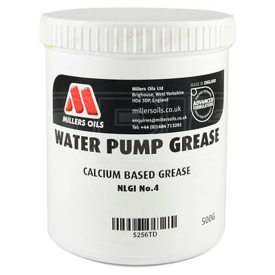 Millers Öle Wasserpumpe Fett wasserabweisend Fett auf Calciumbasis 0,5 kg 500 g