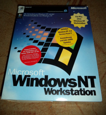 Microsoft Windows NT Workstation 4.0 Service Pack 4 - Deutsch  - Neu