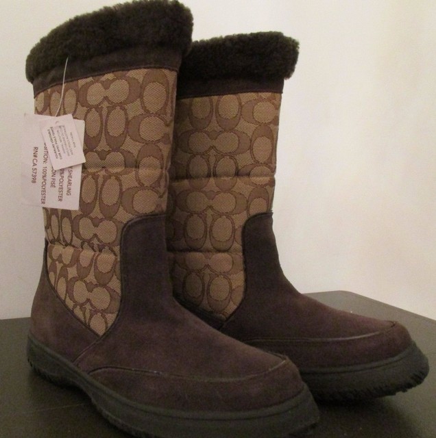 coach signature boots