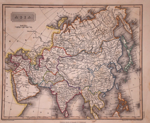 1829 Map ~ ASIA - ARABIA - HINDOOSTAN - BIRMAN EMPIRE (9x11) Free S&H -#1702 - Picture 1 of 4