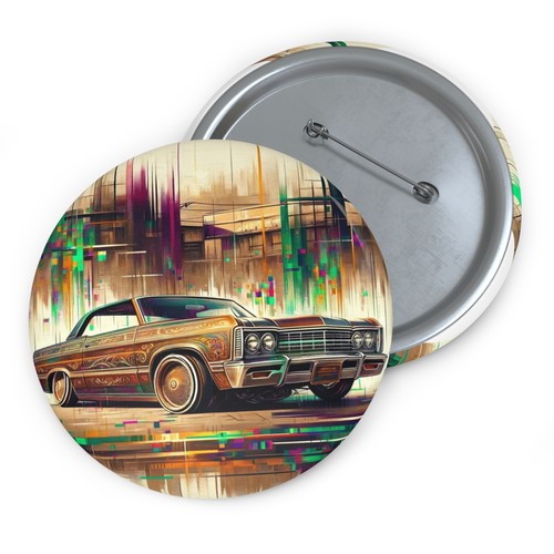 Custom Pin Button Badge Cholo Chicano Gangster Chill Vibes Low Rider ...