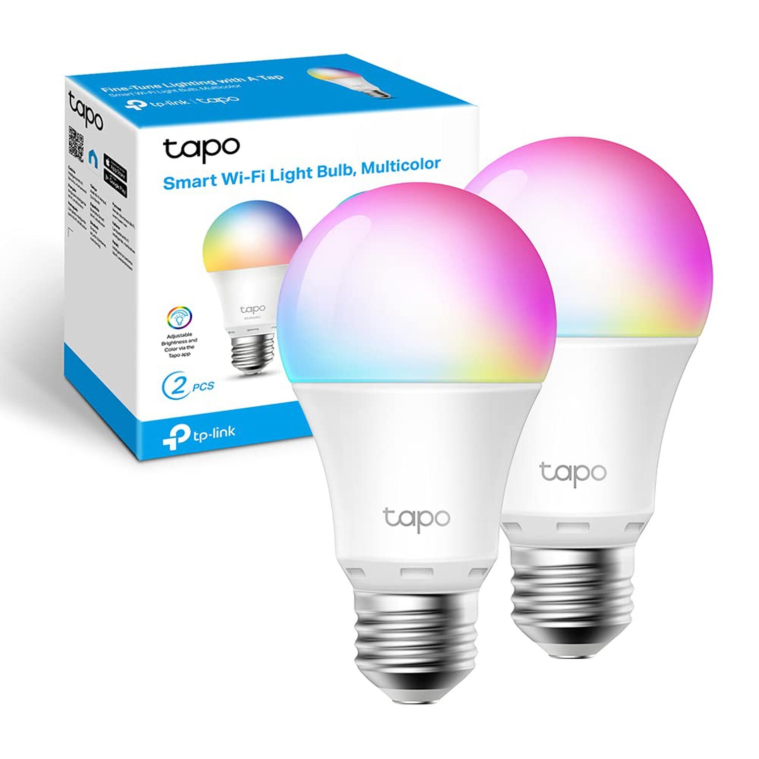 TP-Link Tapo L530E, Wi-Fi Smart LED Bulb, Multicolor, Adjustable, E27, 8.7 W ...