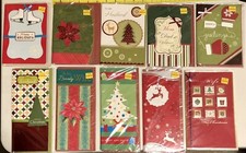Lot of 10 Specialty Christmas/Holiday Cards with Envelopes NEW