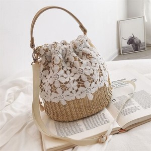 straw bucket purse