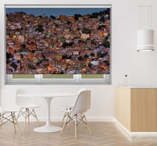 Nightfall in the Favela da Rocinha Brazil Made to measure roller blind 1x52123
