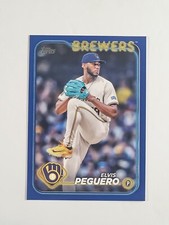 2024 Topps Update Elvis Peguero #US17 Holiday Foil Milwaukee Brewers