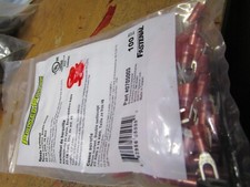 22-16 AWG 6 Stud Nylon Insulated Double Crimp Fork Terminal QTY 100