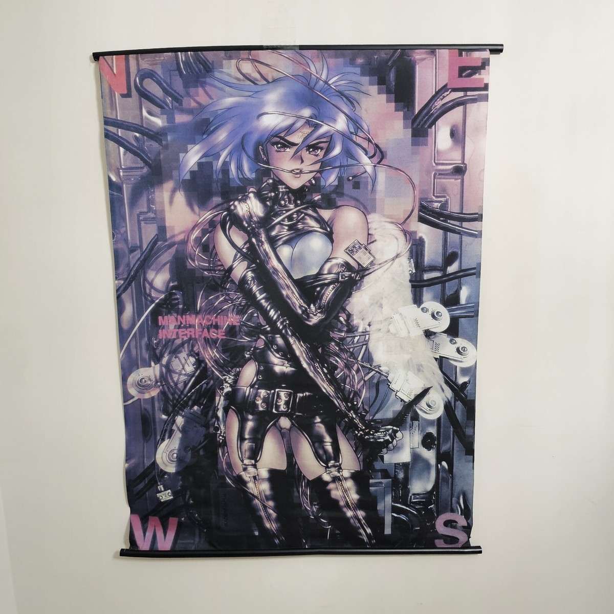 Vintage Ghost in the Shell Wall Scroll Anime Art Poster - Canvas