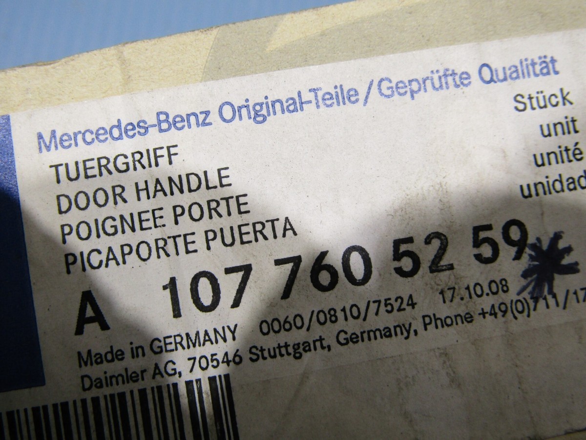 Mercedes SL R107 Front Left Exterior Door Handle Genuine  