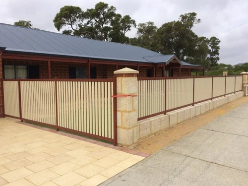 Custom - SQM PRICE - Kits Aluminium Slat Gates Made to Measure CREAM Fences - Picture 7 of 10