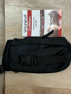 Wild Wolf Outfitters Water Bottle Holder - Military Grade Carrier For 25 Oz Bottles, Adjustable Padded Strap, 2 Pockets