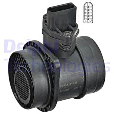 DELPHI Mass Air Flow Meter MAF For VW SKODA SEAT AUDI Bora Golf Mk4 038906461B