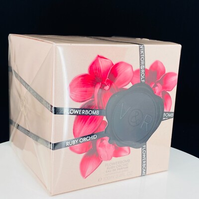 Flowerbomb Ruby Orchid 3.4 Oz Eau De Parfum Spray by Viktor & Rolf **DAMAGED BOX