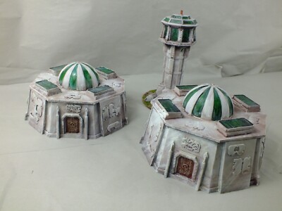 3x Hervorragende große Sci-Fi oder Fantasy Gebäude Landschaft Stücke. Anzug 20mm/25mm