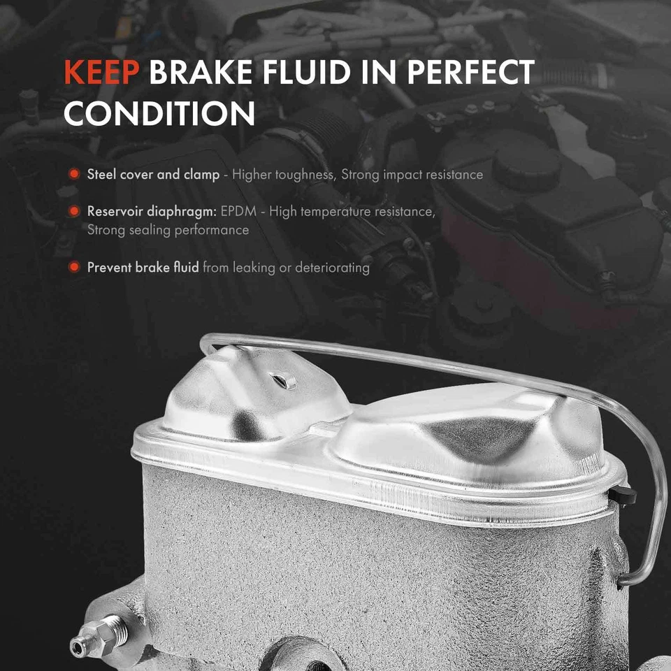 Cilindro maestro de freno con depósito para Ford Fairlane Falcon Mercury Capri Comet Foto 3 de 4