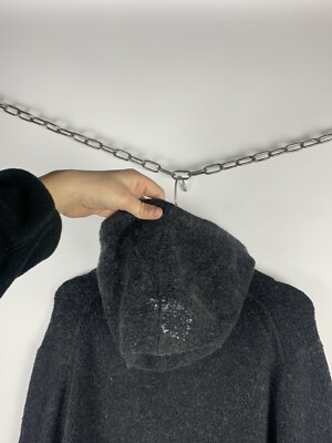 AllSaints Tolnar Hoody Mens Medium Gray Hoodie Sweatshirt Cotton/Wool Logo  Top | eBay