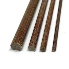 Natural Brown Canvas Micarta - Solid Round Rod - Various Sizes- 1pc