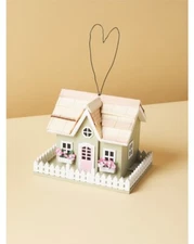 Home Bazaar Snug Harbor Cottage Birdhouse Green Brand New with Tags NWT