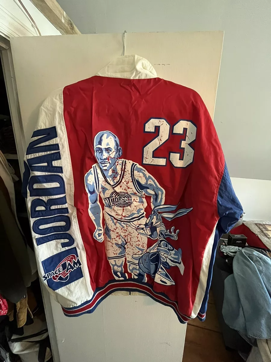 vintage Dead stock Warner Bros Space Jam jacket 90s Michael Jordan Bugs Bunny L