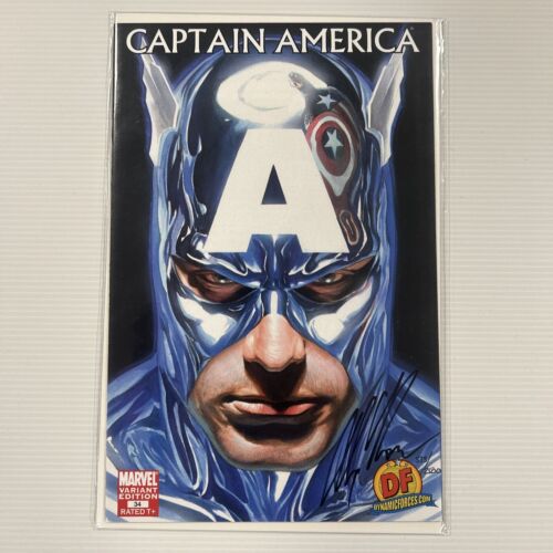 Captain America #34 2008 NM Variant Signed Alex Ross Dynamic Forces CoA 573/2500 - Afbeelding 1 van 15