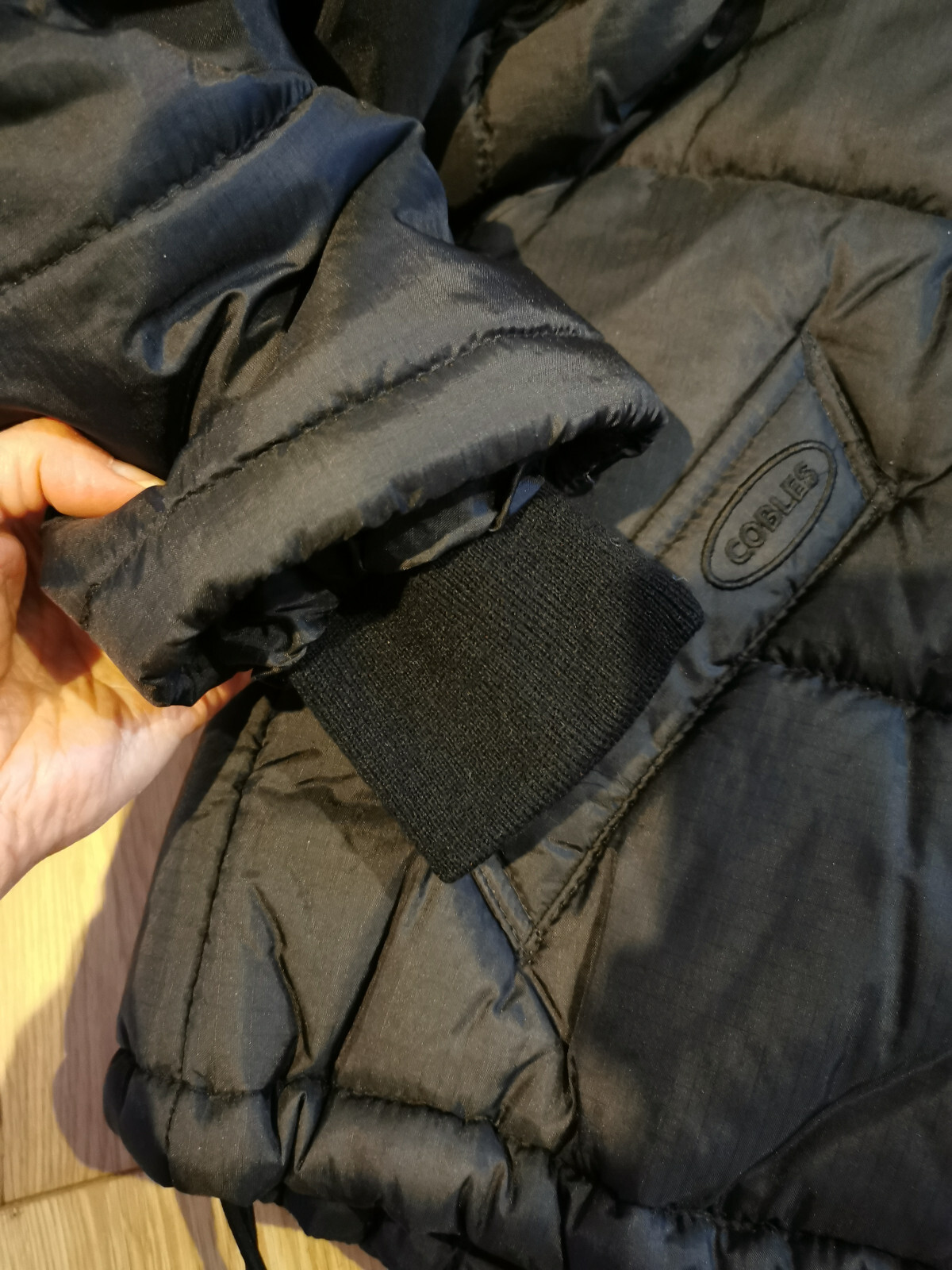 Rare Disney Channel Cobles Black Puffer Jacket Mickey Mouse Logo BN Size S image 4