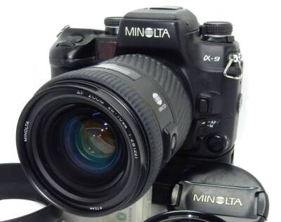 Minolta α9 a9 Alpha Maxxum Dynax SLR Film Camera VC-9 AF Minolta α9 a9 Alpha Maxxum Dynax SLR Film Camera VC-9 AF