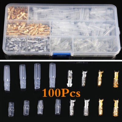 Lot De 400 Connecteurs électriques Bullet 3.9mm Laiton étamé - Mâle Et Femelle, Pour Câblage Moto, Auto, électronique