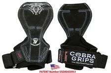 Cobra Grips FLEX MODEL Weight Lifting Straps Power Deadlifts Reversible Gloves