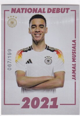 Panini DFB Team Set 2024 No. DEB-20 Jamal Musiala National Debut 2021 67/199