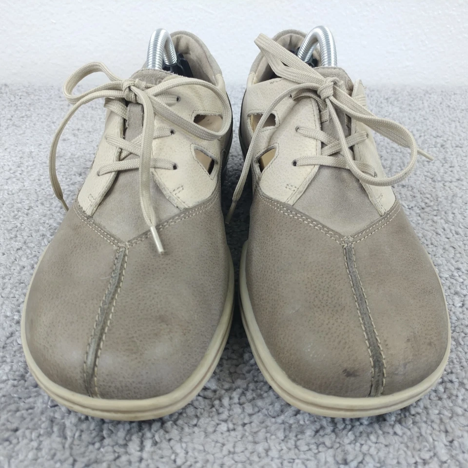 Zapatos cómodos Hallux By Fidelio Giana para mujer talla 5 beige tostado cuero con cordones Foto 2 de 4