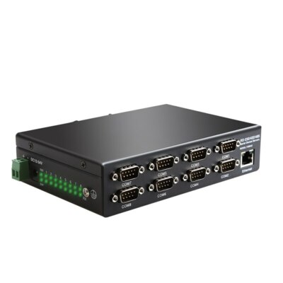 8 Port Serial Device Server Converter Ethernet to RS232/422/485 Industrial Grade