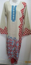 pakistani beautfull prent lawn cotton pant kameez Lmsize bust L42