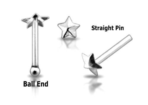 Nose Stud 2mm Pearl 925 Silver Pin Bone Straight L-Shape Bendable Studs 22g - Foto 5