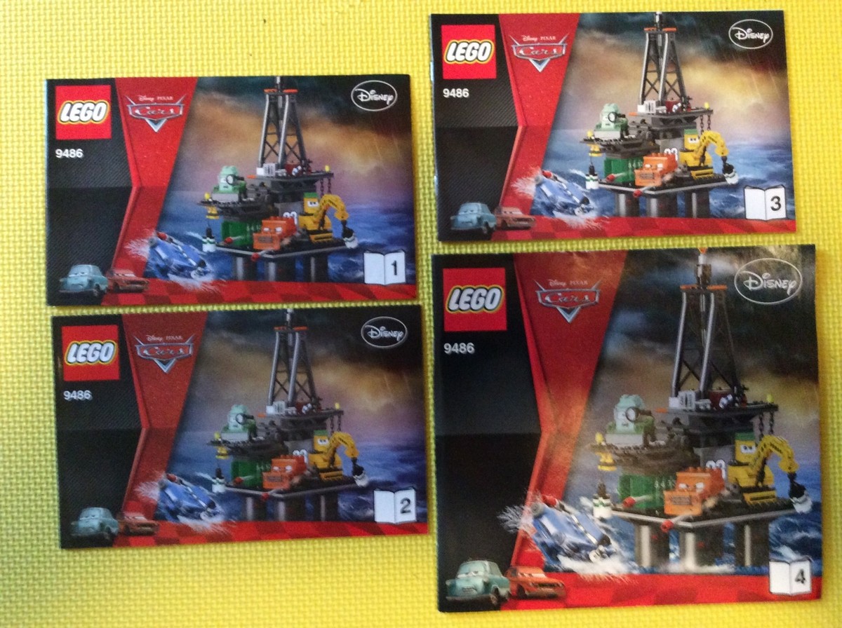 New Lego Instruction Manual ONLY Cars Oil Rig Escape 9486