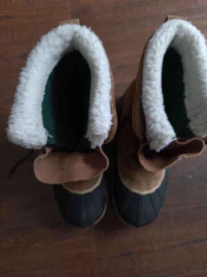 Ozark Trail Thinsulate Insulated Mens Sz 8 Brown Lace Winter Ankle Boots Used - Image 3 of 4