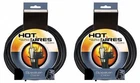 (2) 25' 14g Pro Speaker Cable Cords 1/4" to Banana Plug Fast Free USA Shipping!