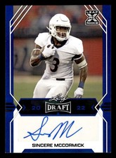2022 Leaf Draft Autographs Blue AU #BA-SM2 Sincere McCormick Auto