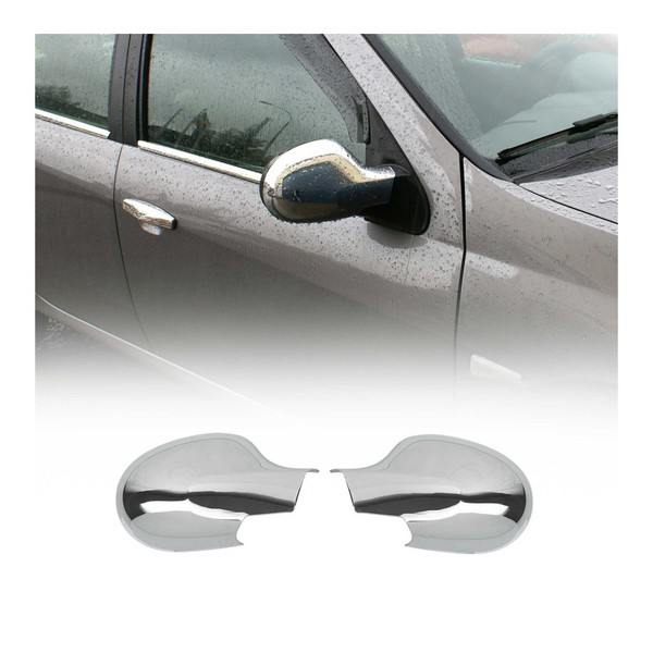 Spiegelkappen Spiegelabdeckung FüR Renault Thalia 2008-2013 Chrom ABS Silber-image