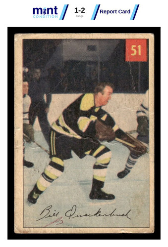 Bill Quackenbush #51 1954 Parkhurst card