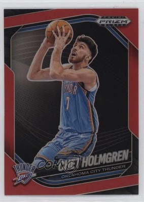 2024-25 Panini Prizm Black Red Prizm 129/299 Chet Holmgren #173 s3g