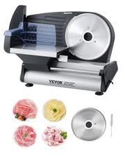 VEVOR 180W Meat Slicer 7.5" Blade Electric Deli Food Slicer Bread Cheese Cutter