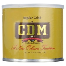 CDM Ground Coffee & Chicory Regular Grind, 34.5oz Can 34.5 Ounce (Pack of 1)  10.59 per pound